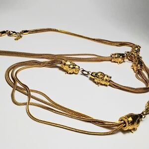 Camrose & Kross Jackie Kennedy Gold Tone Panther Necklace